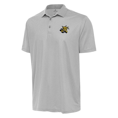 Men's Antigua Gray/White Wichita State Shockers Rings Polo