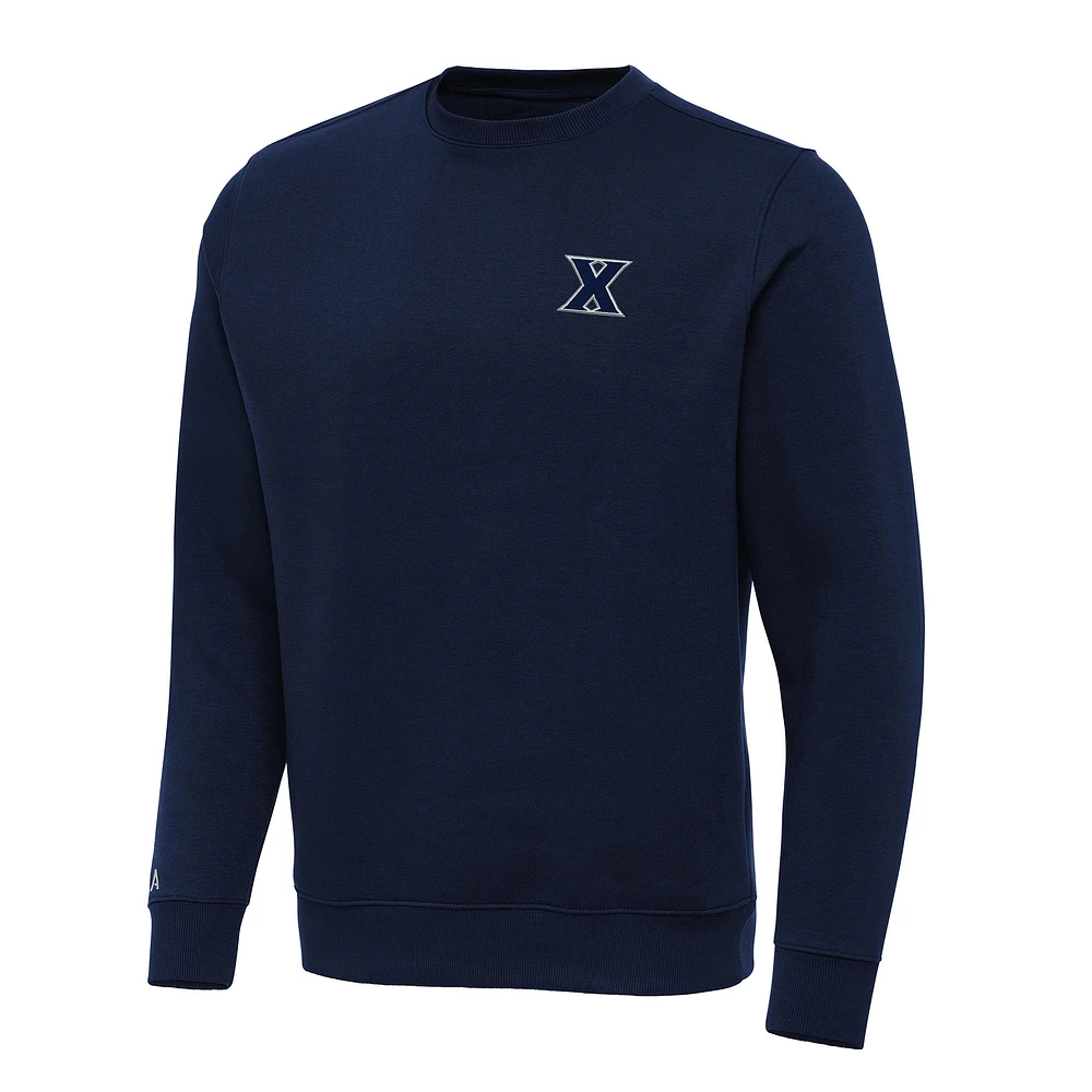 Men's Antigua Navy Xavier Musketeers Big & Tall Victory Pullover Sweatshirt