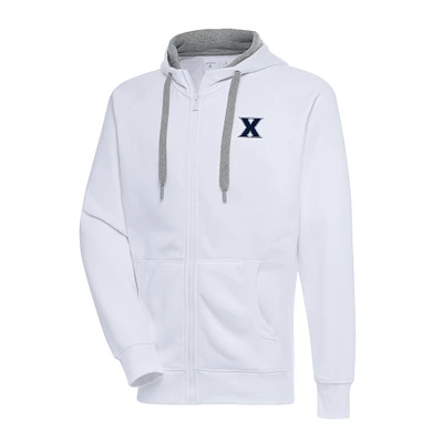 Men's Antigua Xavier Musketeers Big & Tall Victory Full-Zip Hoodie Jacket