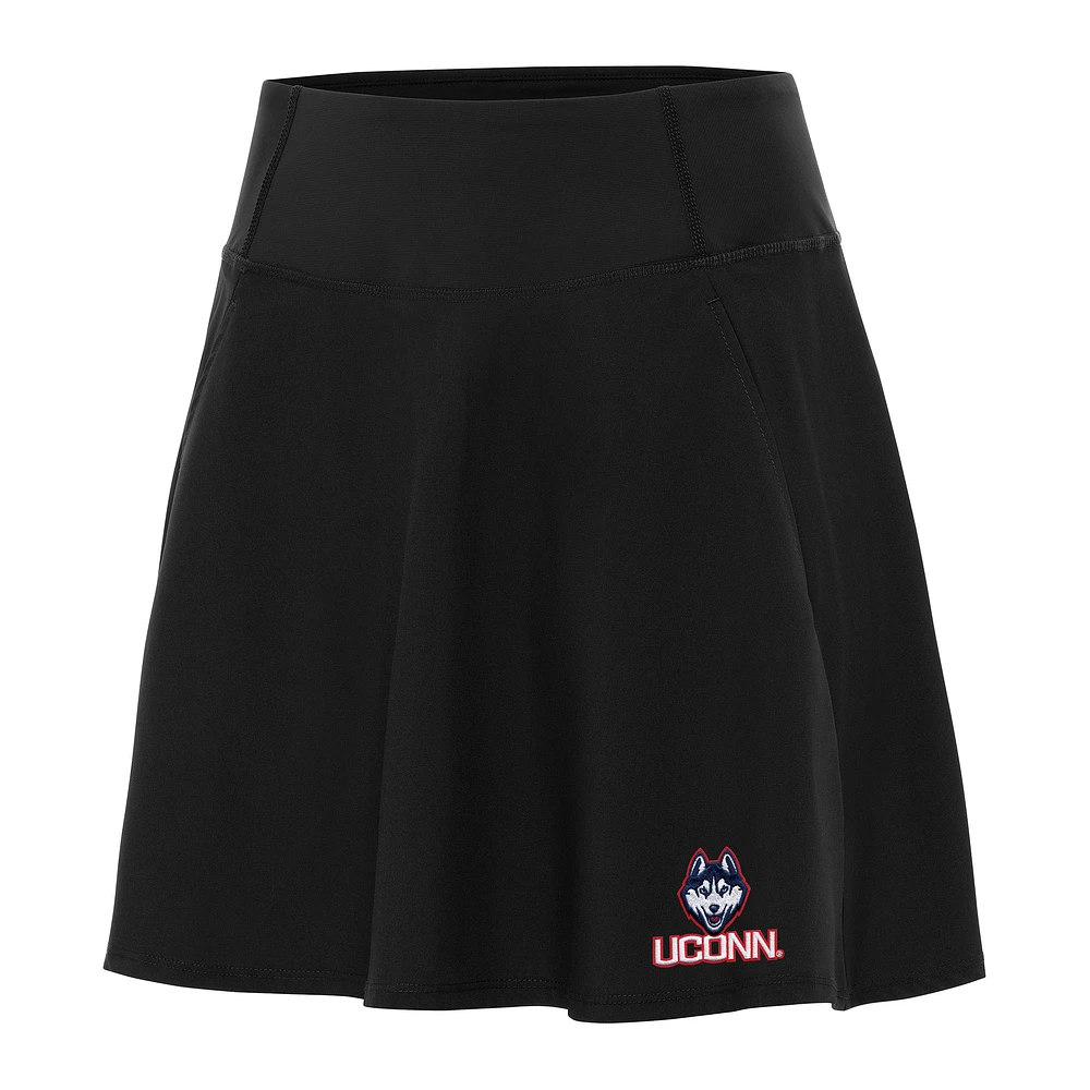 Women's Antigua Black UConn Huskies Chip Skort
