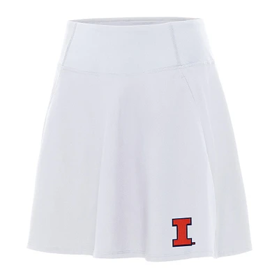 Women's Antigua White Illinois Fighting Illini Chip Skort