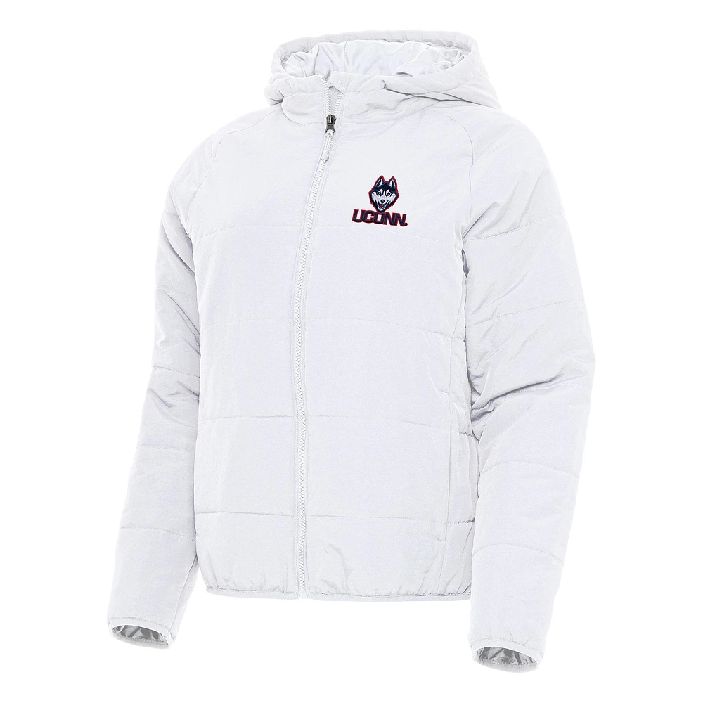 Women's Antigua UConn Huskies Universe Full-Zip Puffer Jacket