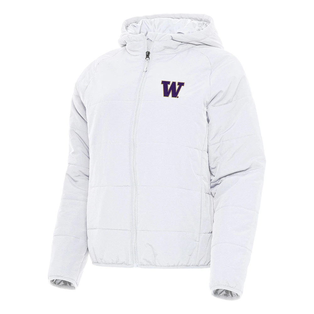 Women's Antigua Washington Huskies Universe Full-Zip Puffer Jacket