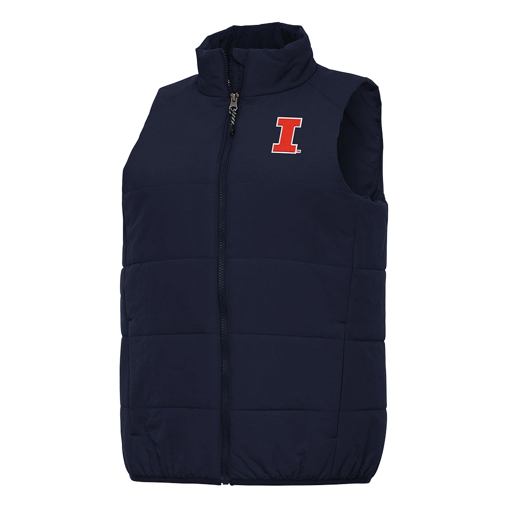 Women's Antigua Navy Illinois Fighting Illini Experience Full-Zip Vest