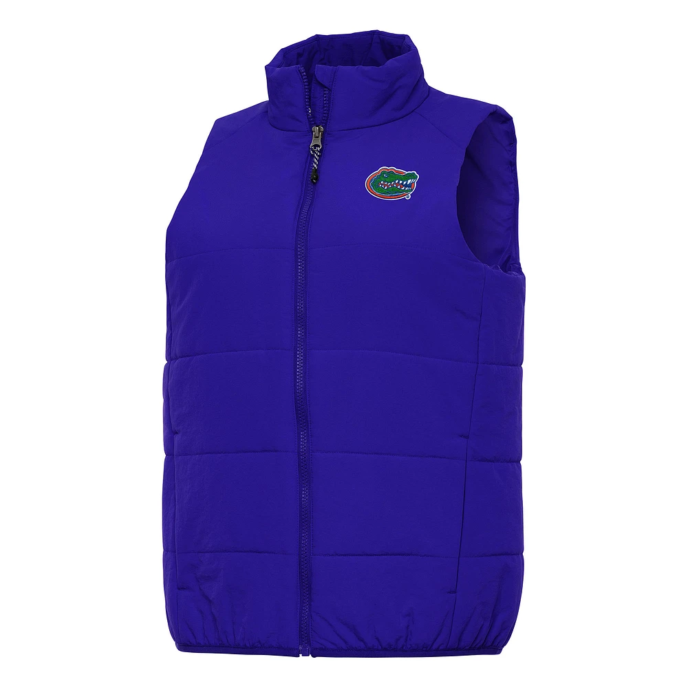 Women's Antigua Royal Florida Gators Experience Full-Zip Vest