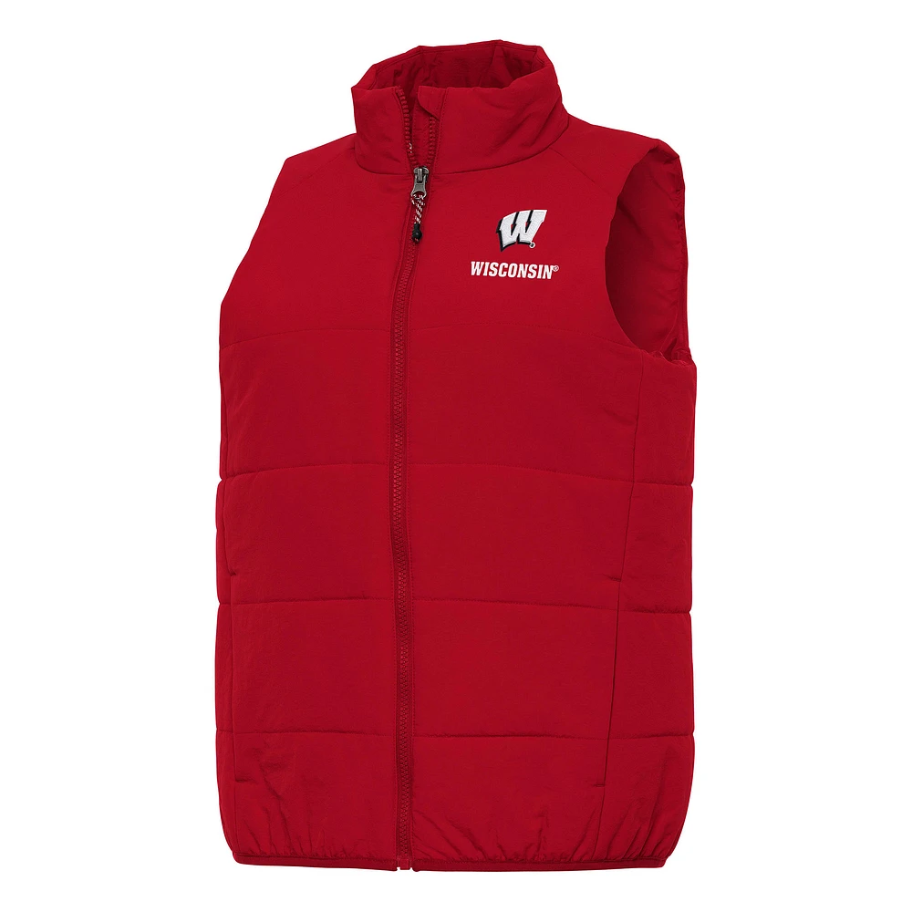 Women's Antigua Wisconsin Badgers Experience Full-Zip Vest