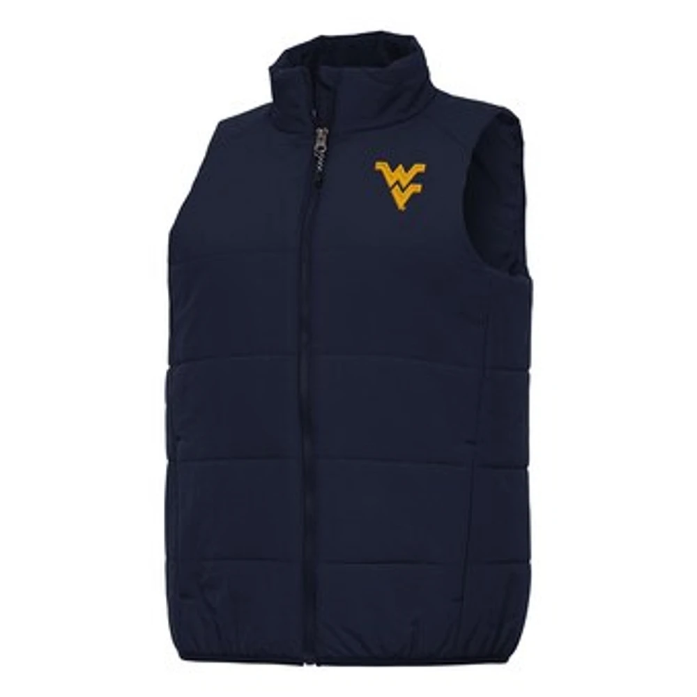 Women's Antigua Navy West Virginia Mountaineers Experience Full-Zip Vest