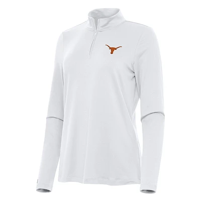 Women's Antigua Texas Longhorns Reprocess Quarter-Zip Top