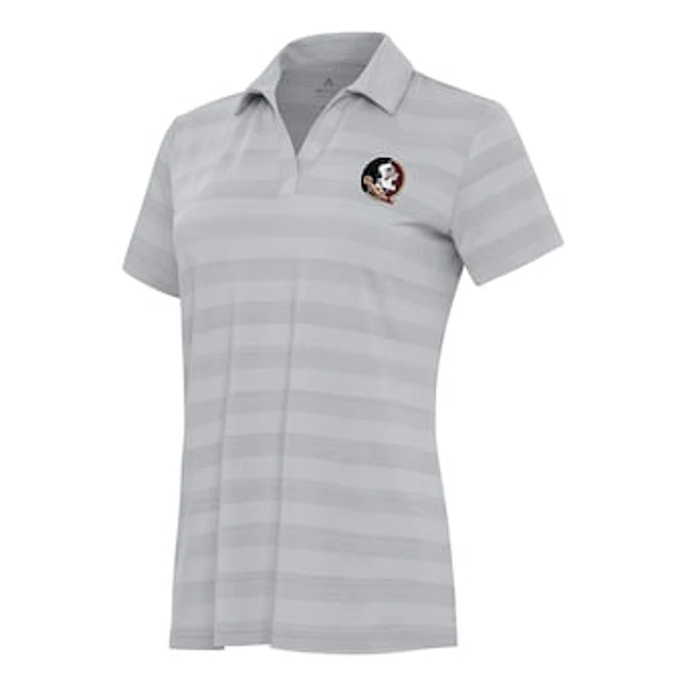 Women's Antigua Gray Florida State Seminoles Tunnel Polo