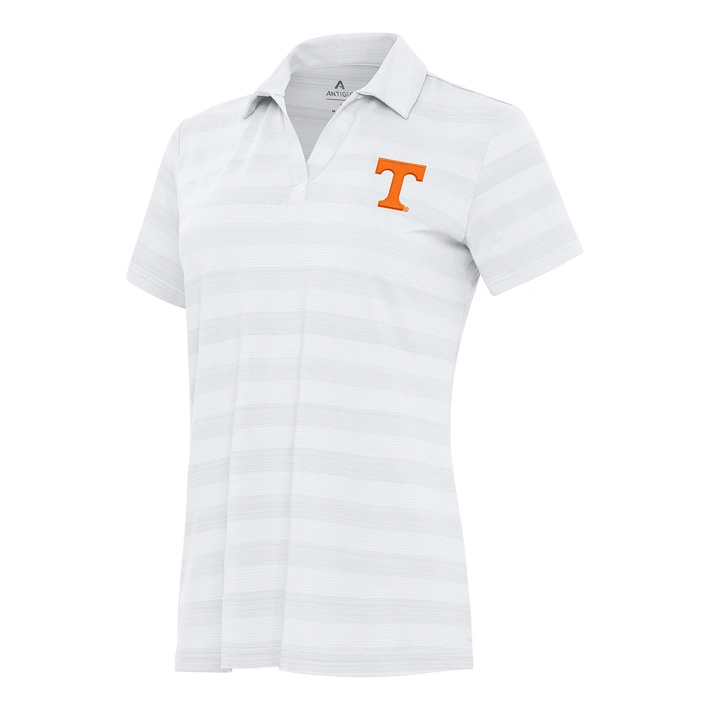 Women's Antigua White Tennessee Volunteers Tunnel Polo