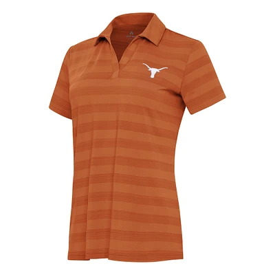 Women's Antigua Texas Orange Longhorns Tunnel Polo