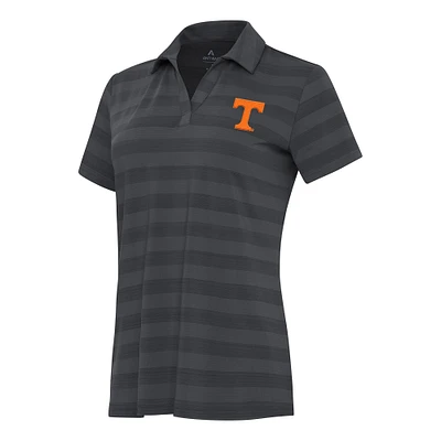 Women's Antigua Pewter Tennessee Volunteers Tunnel Polo