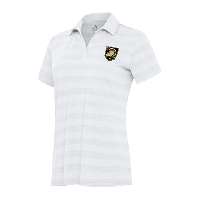 Women's Antigua White Army Black Knights Tunnel Polo