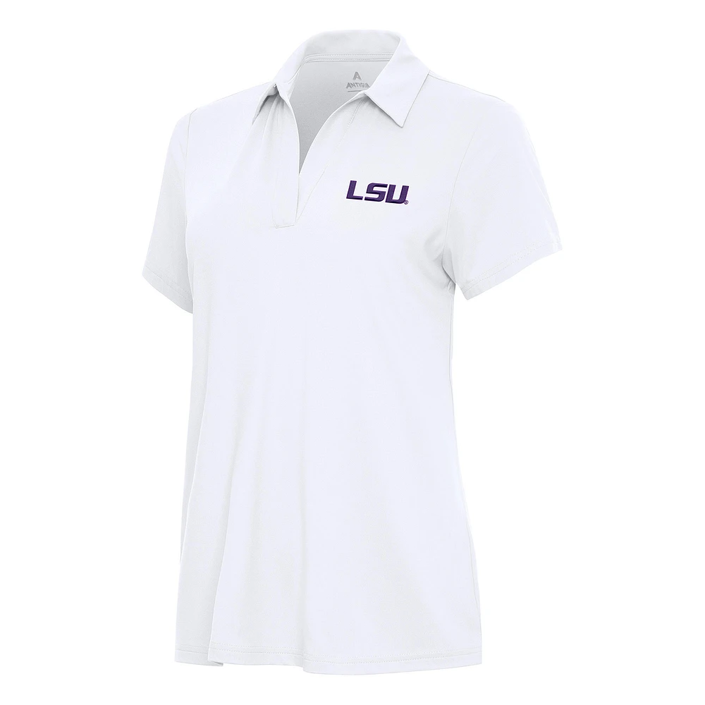 Women's Antigua White LSU Tigers Era Polo