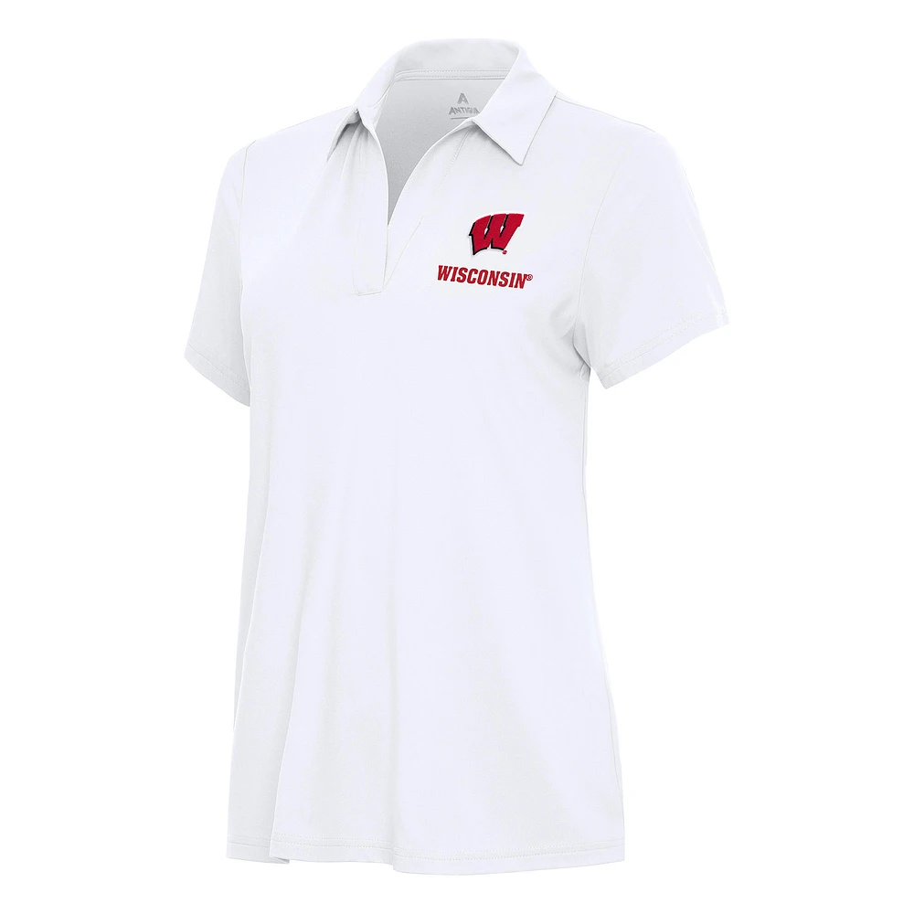 Women's Antigua Wisconsin Badgers Era Polo