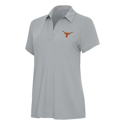 Women's Antigua Gray Texas Longhorns Era Polo