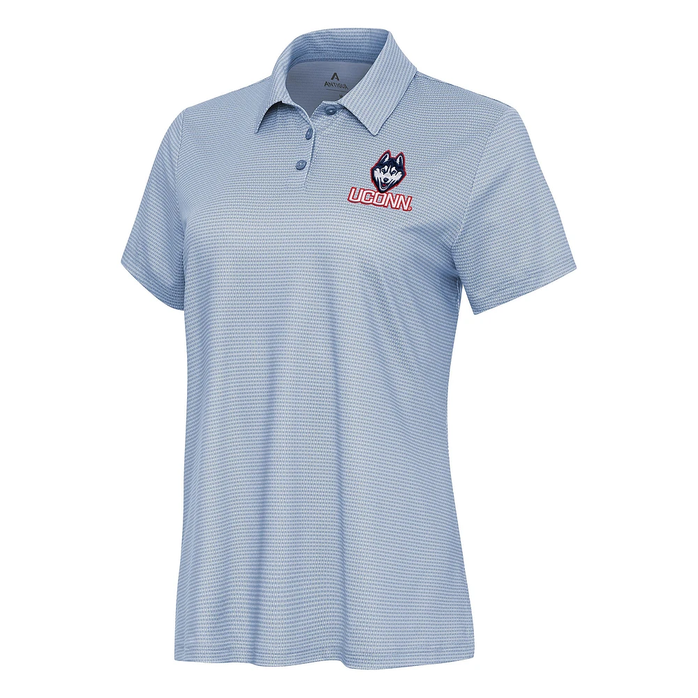 Women's Antigua White UConn Huskies Rings Polo