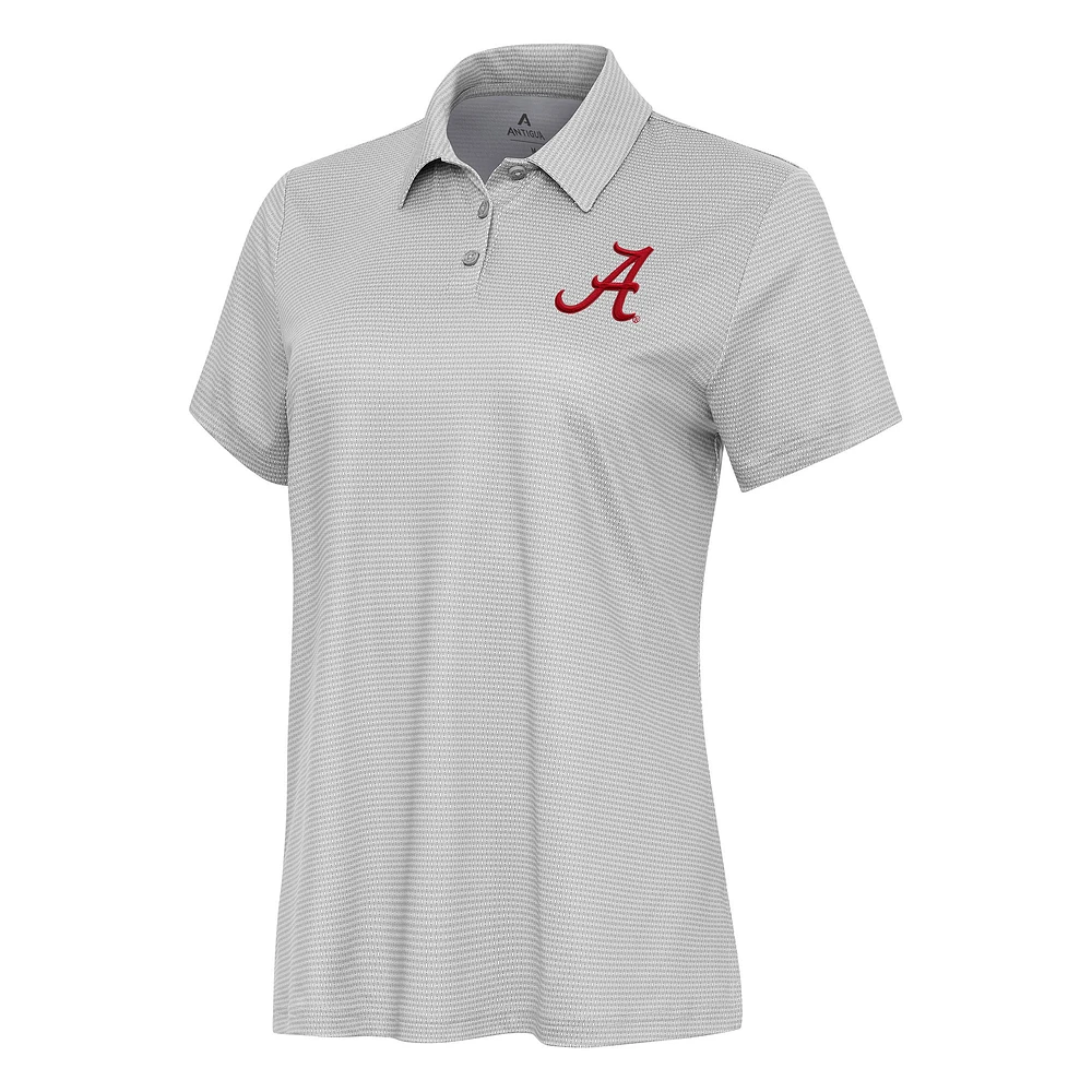 Women's Antigua White Alabama Crimson Tide Rings Polo