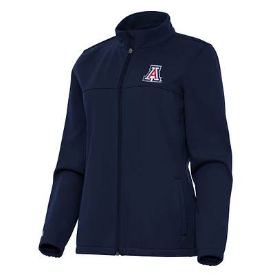 Women's Antigua Navy Arizona Wildcats Links 2 Full-Zip Golf Jacket