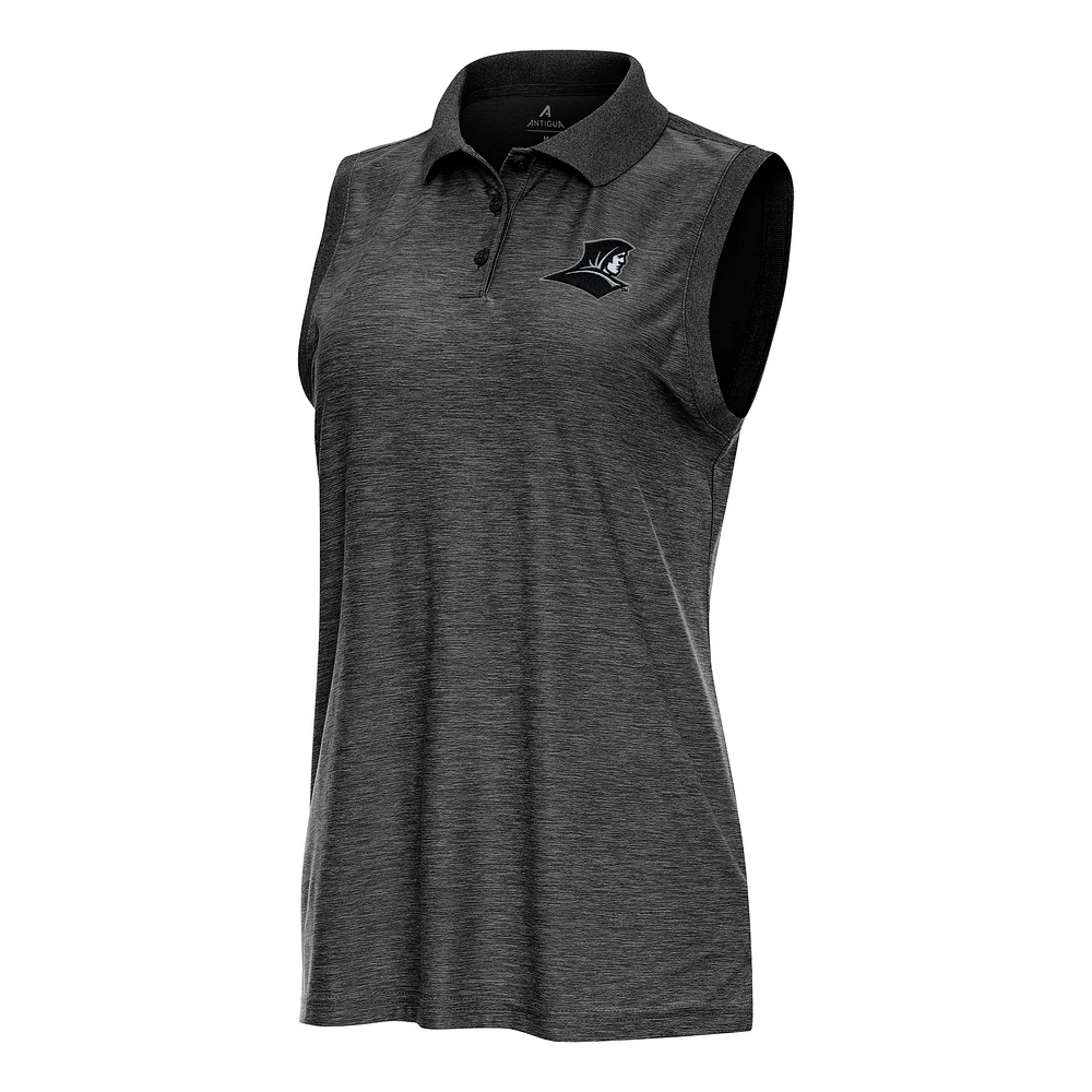Women's Antigua Heather Providence Friars Recap Sleeveless Polo