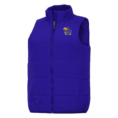 Women's Antigua Royal Kansas Jayhawks Experience Full-Zip Vest