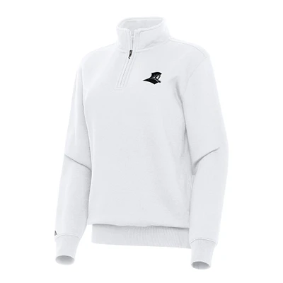 Women's Antigua White Providence Friars Victory Quarter-Zip Sweatshirt