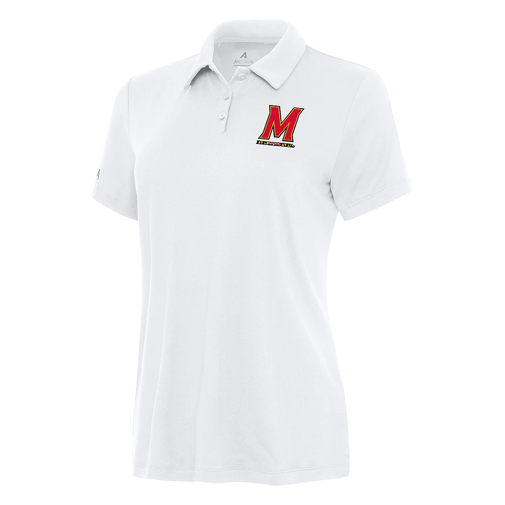 Women's Antigua Maryland Terrapins Reprocess Polo