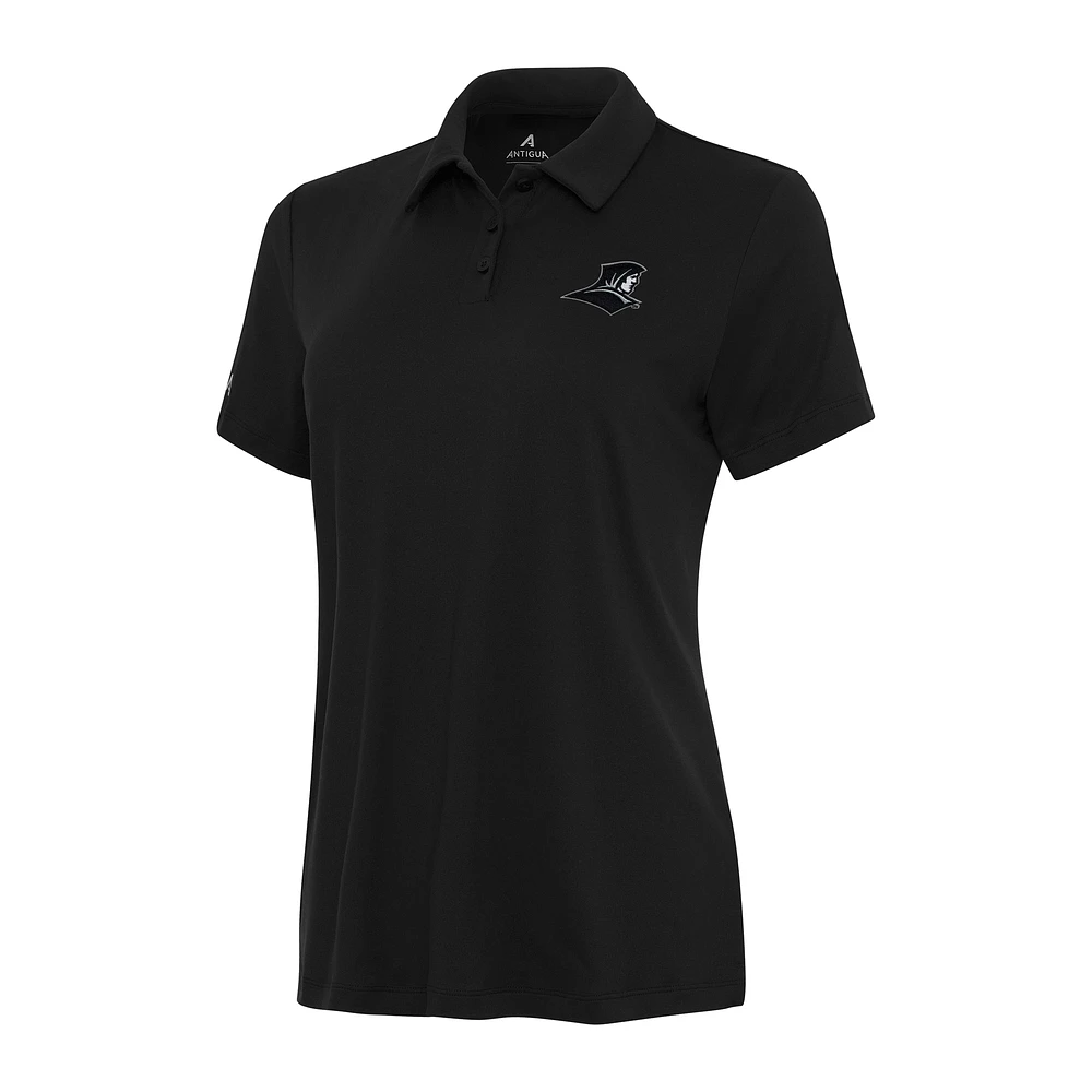 Women's Antigua Black Providence Friars Reprocess Polo