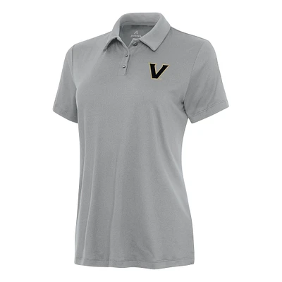 Women's Antigua Gray Vanderbilt Commodores Reprocess Polo