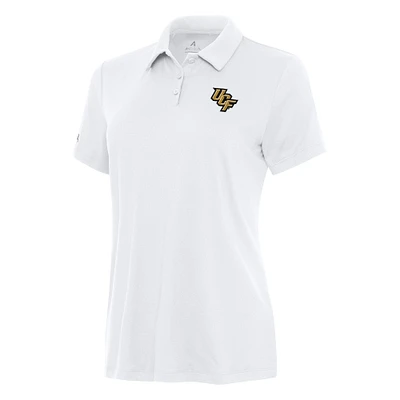 Women's Antigua White UCF Knights Reprocess Polo