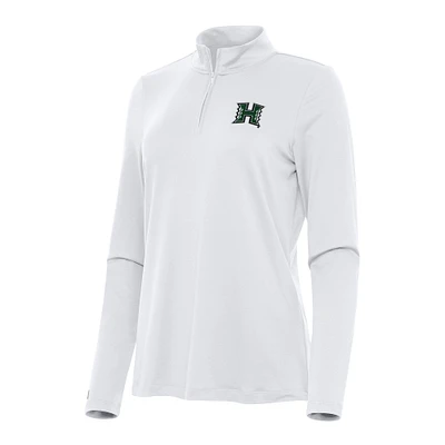 Women's Antigua Hawaii Rainbow Warriors Reprocess Quarter-Zip Top
