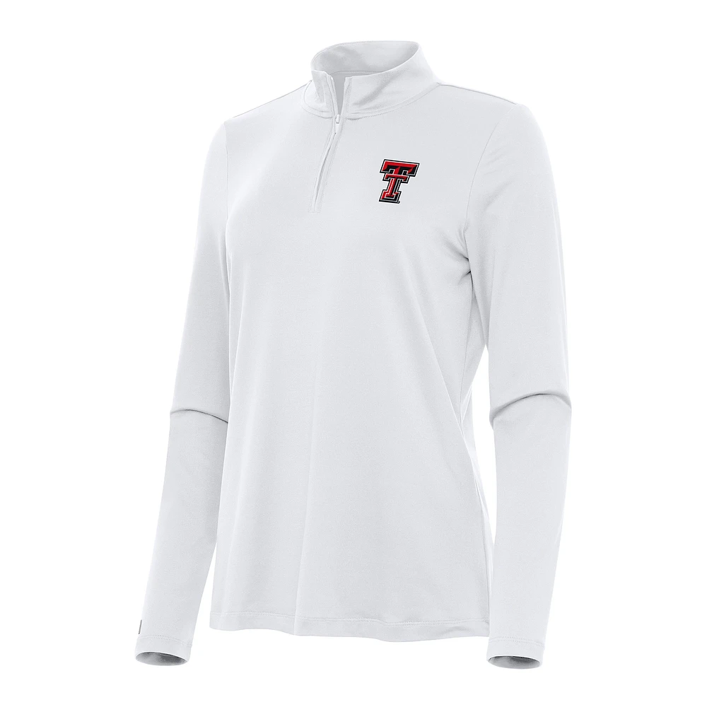 Women's Antigua Texas Tech Red Raiders Reprocess Quarter-Zip Top