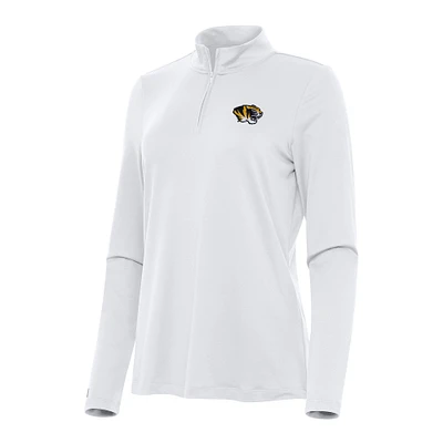 Women's Antigua Missouri Tigers Reprocess Quarter-Zip Top