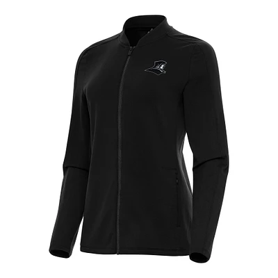 Women's Antigua Black Providence Friars Continual Full-Zip Jacket
