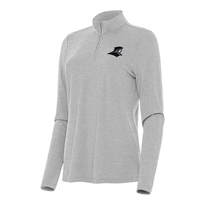 Women's Antigua Heather Providence Friars Bright Quarter-Zip Top