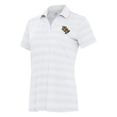 Women's Antigua White UCF Knights Tunnel Polo