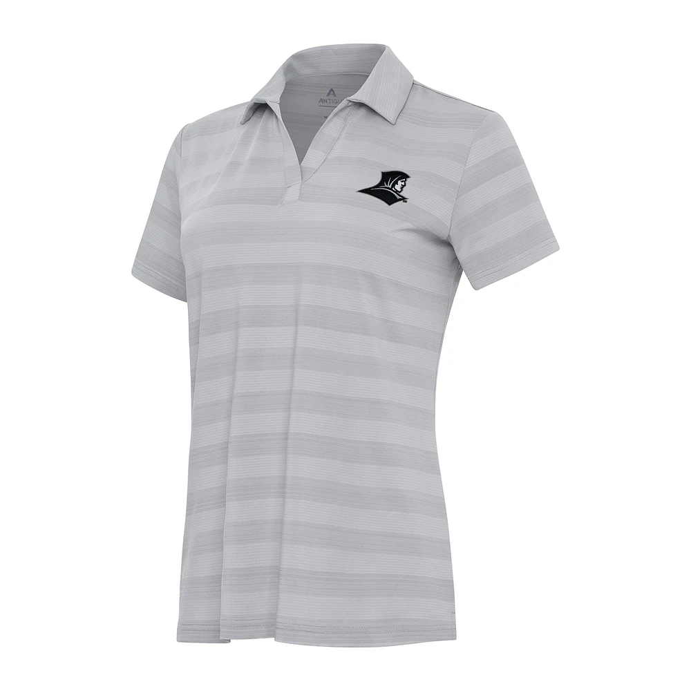 Women's Antigua Gray Providence Friars Tunnel Polo