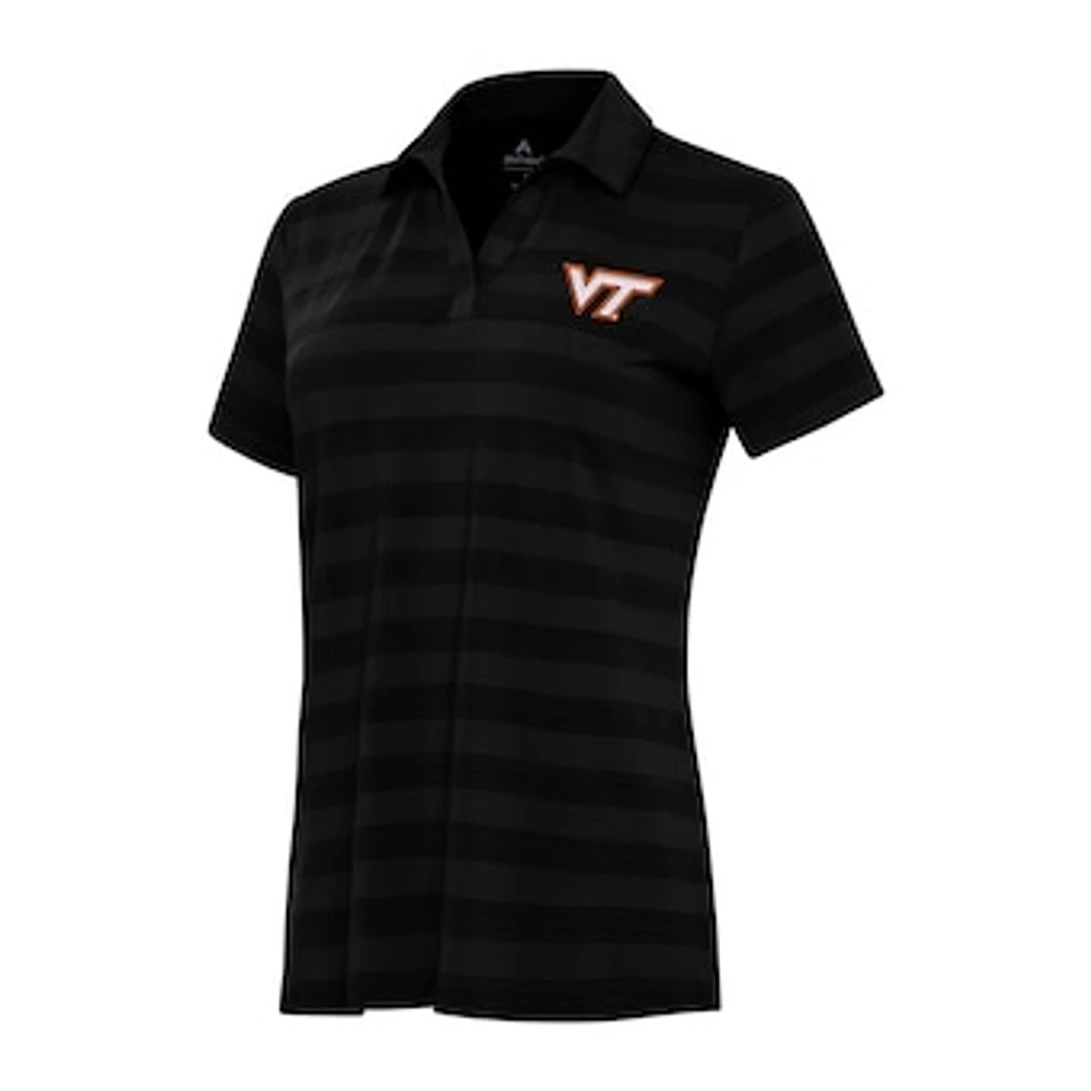Women's Antigua Virginia Tech Hokies Tunnel Polo