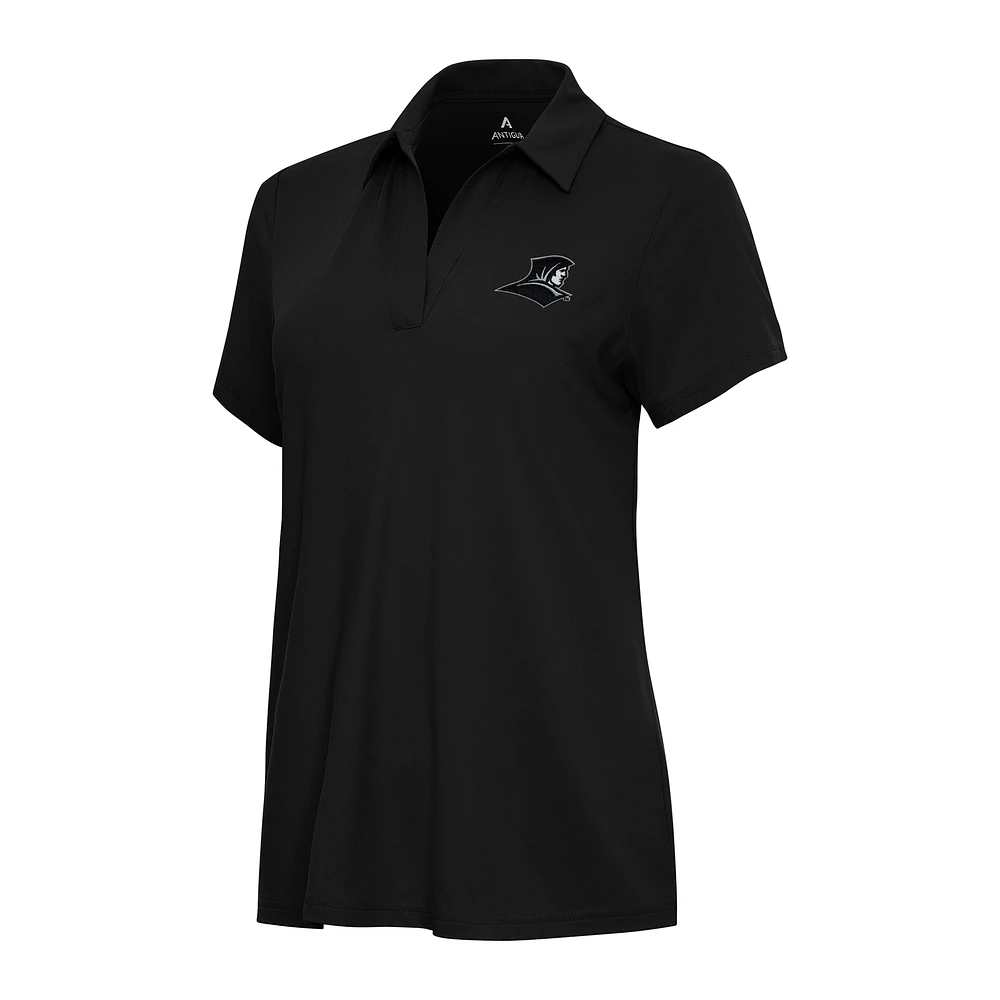 Women's Antigua Black Providence Friars Era V-Neck Polo
