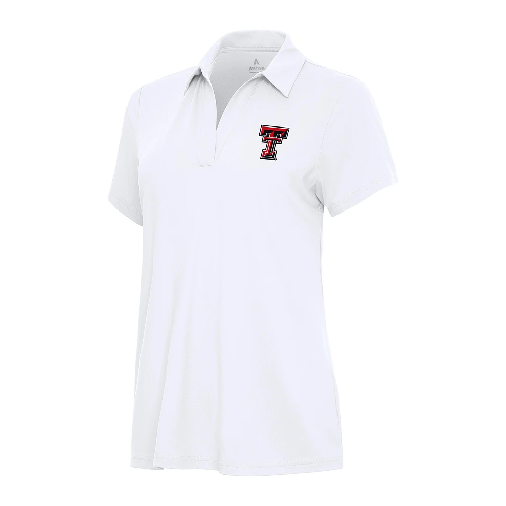 Women's Antigua Texas Tech Red Raiders Era V-Neck Polo