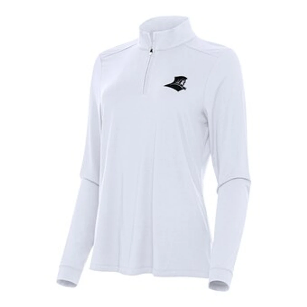 Women's Antigua White Providence Friars Intent Quarter-Zip Top