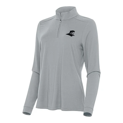 Women's Antigua Gray Providence Friars Intent Quarter-Zip Top