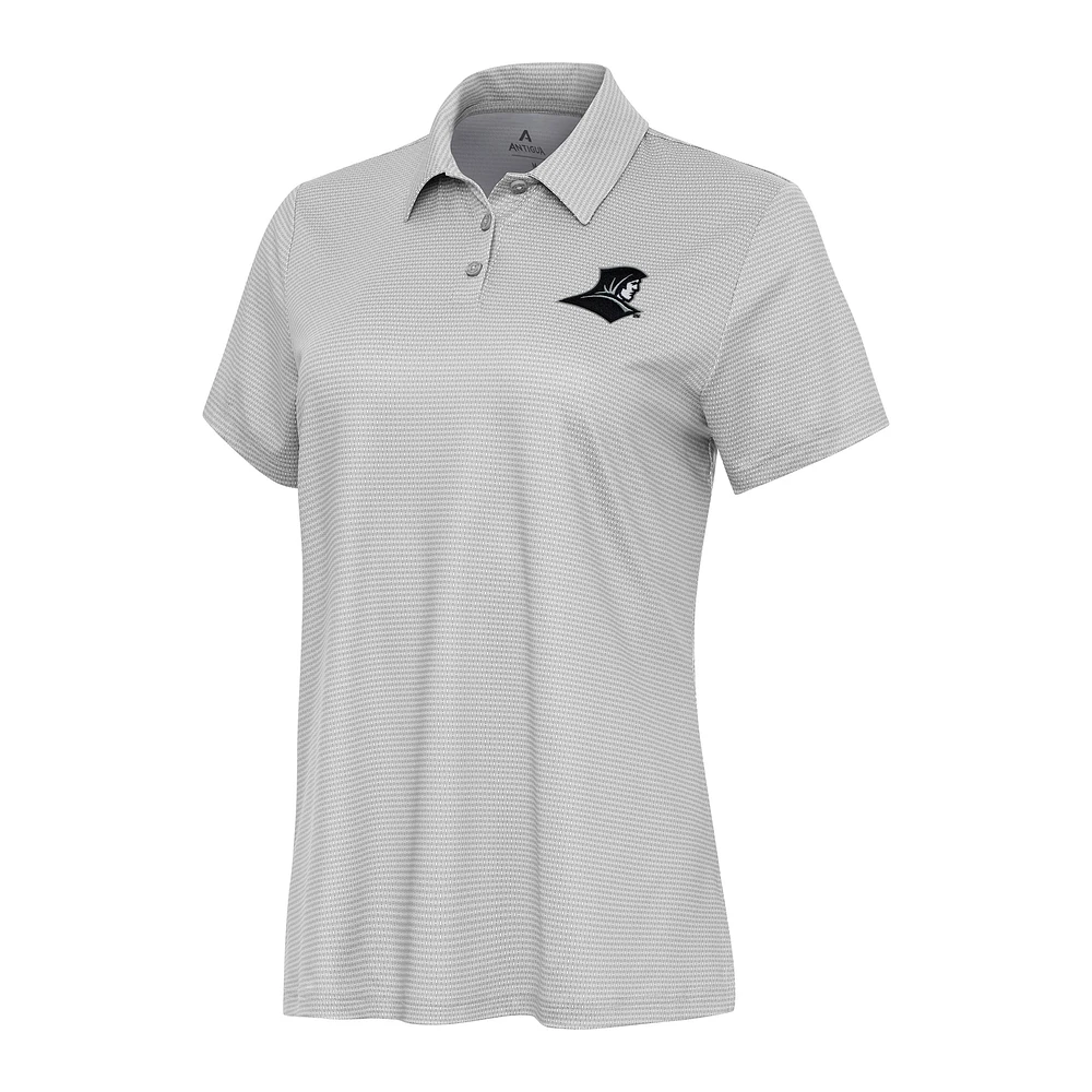 Women's Antigua White/Gray Providence Friars Rings Polo