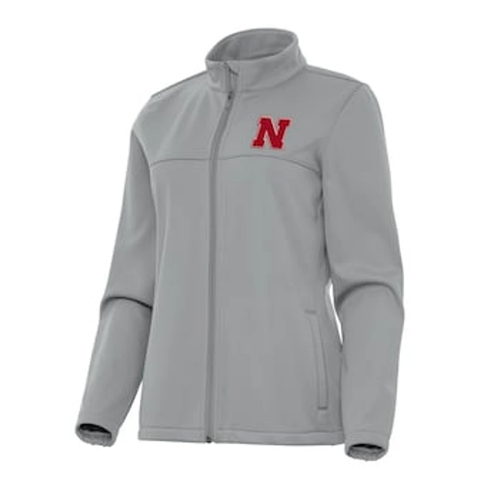 Women's Antigua Nebraska Huskers Links 2 Golf Full-Zip Jacket