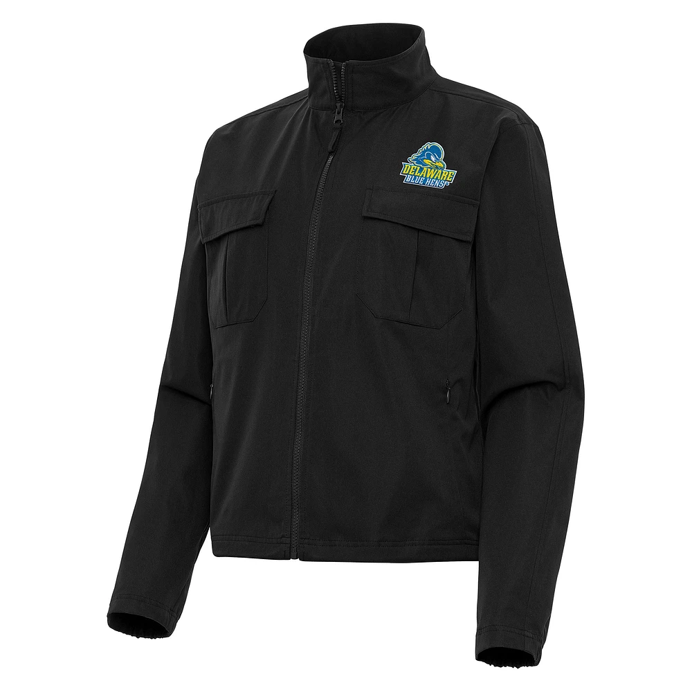 Women's Antigua Delaware Fightin' Blue Hens Even Par Full-Zip Jacket
