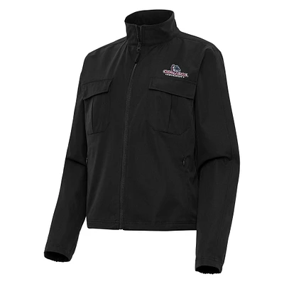 Women's Antigua Gonzaga Bulldogs Even Par Full-Zip Jacket