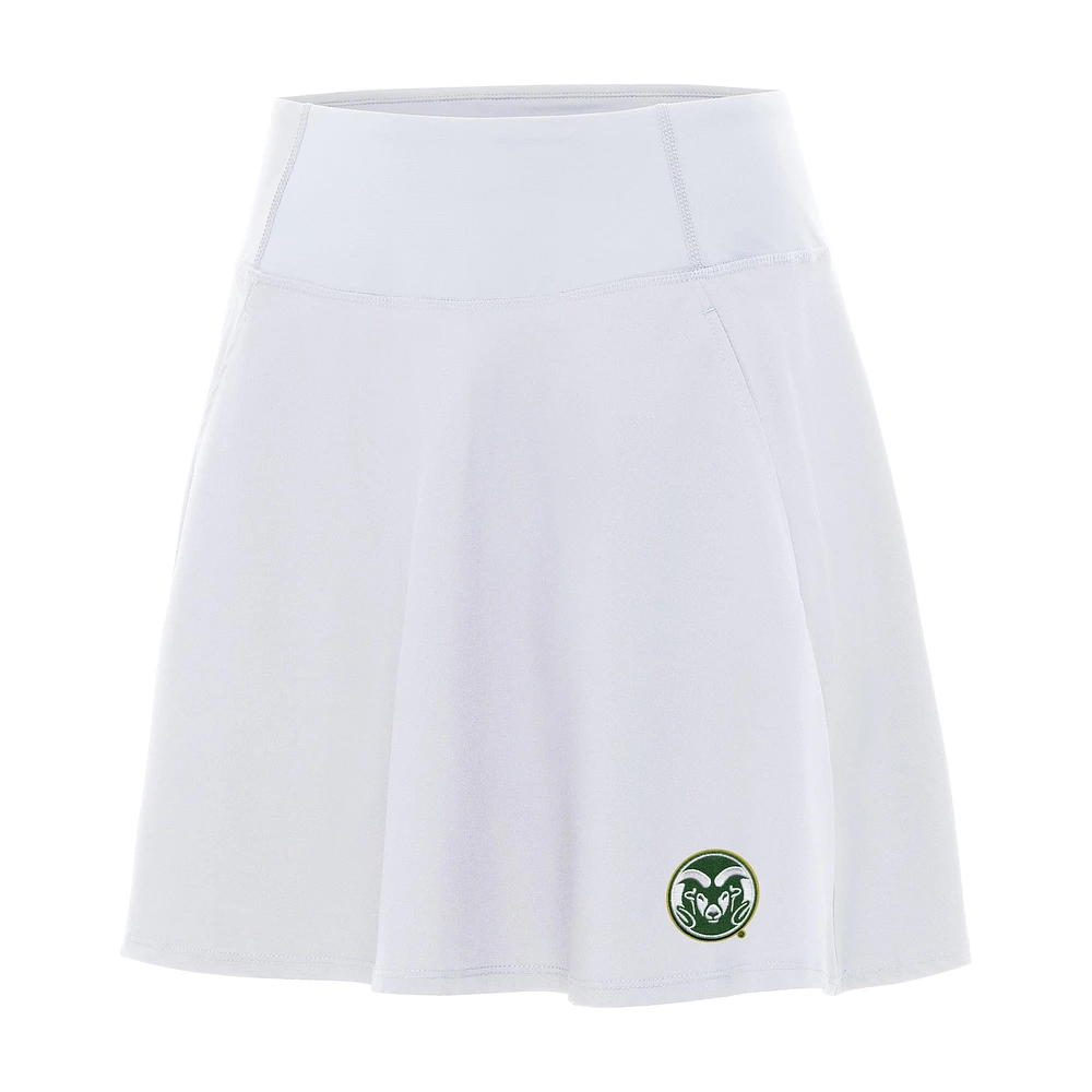 Women's Antigua White Colorado State Rams Chip Skort