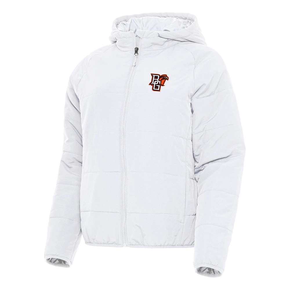 Women's Antigua Bowling Green St. Falcons Universe Full-Zip Puffer Jacket