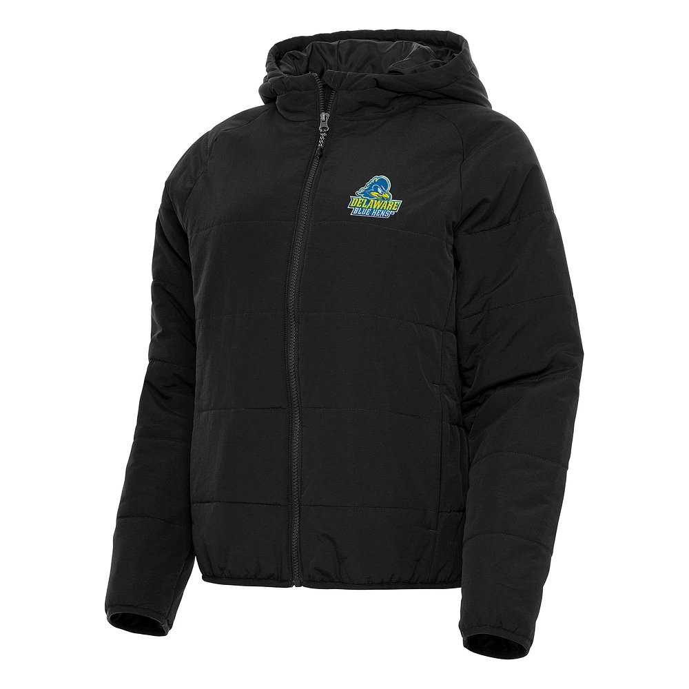 Women's Antigua Delaware Fightin' Blue Hens Universe Full-Zip Puffer Jacket