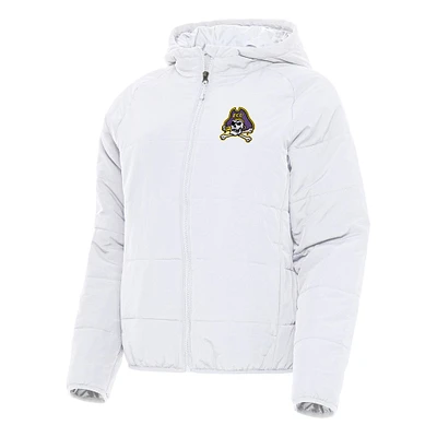 Women's Antigua ECU Pirates Universe Full-Zip Puffer Jacket
